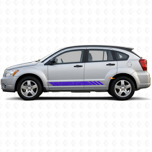 Topografische Stijl Strepen Instaplijsten Vinyl Sticker Decal voor Dodge Caliber 2007-2012 2