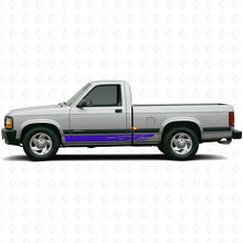 Gedecoreerde Strepen Rocker Panel Vinyl Sticker Decal Voor Dodge Dakota 1987-1996 2