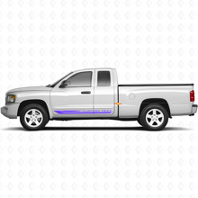 Geblokte Gebogen Strepen Rocker Panel Vinyl Sticker Decal voor Dodge Dakota 2005-2011 2