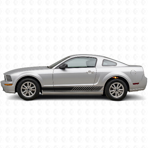 Racing zijkstrepen vinyl decal set voor musclecar musclecarmodel