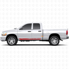 Geruite Gebogen Strepen Rocker Panel Vinyl Sticker Decal voor Dodge Ram 1500 2002-2008 3