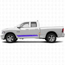 Topografische Stijl Strepen Deur Vinyl Sticker Decal voor Dodge Ram 1500 2011-2018 2