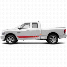 Topografische Stijl Strepen Deur Vinyl Sticker Decal voor Dodge Ram 1500 2011-2018 3