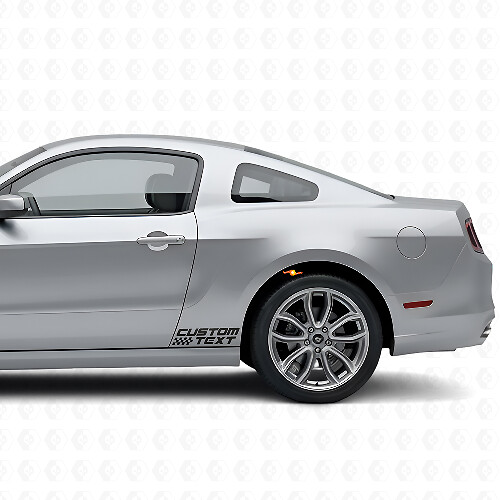 Racegeblokte stijl zij vinylstickers voor Musclecar 2010-2020