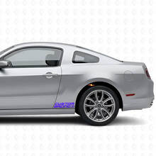 Racestrepen Side Vinyl Stickers Kit in geruit ontwerp voor Musclecar 2010-2020_2
