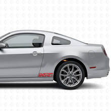 Racestrepen Side Vinyl Stickers Kit in geruit ontwerp voor Musclecar 2010-2020_3