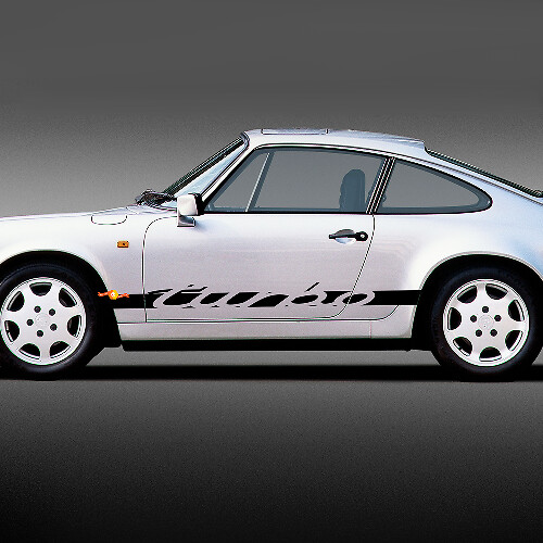 Turbo lettertype zijstreep vinyl decal sticker voor Porsche 911