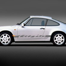 Turbo lettertype zijstreep vinyl decal sticker voor Porsche 911_2