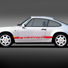 Rasant Letters Zijstreep Vinyl Decal Sticker voor Porsche 911 3