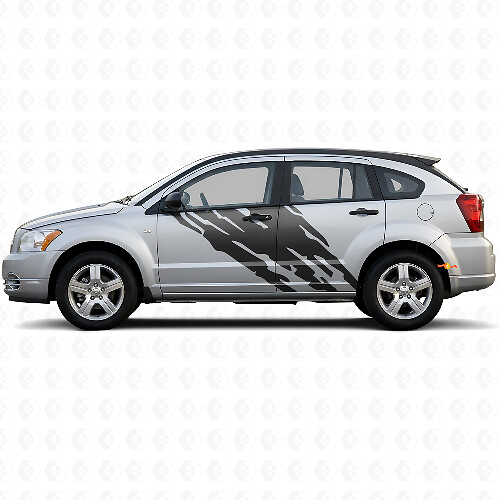 Modderspat Graphic Deurzij Vinyl Sticker voor Dodge Caliber 2007-2012 1