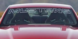Ford Mustang witte voorruit banner sticker letter overzicht