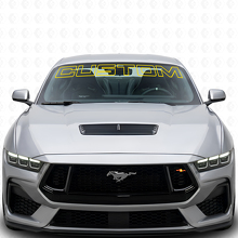 Aangepaste Omrande Lettering Ruitvinyl Sticker voor Musclecar_4