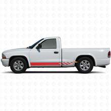 Ruitjes Strepen Sierlijst Vinyl Sticker voor Dodge Dakota 1997-2004 3