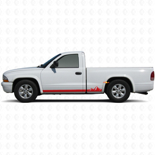 Mountains Dunne Strepen Rocker Panel Vinyl Sticker voor Dodge Dakota 1997-2004 3