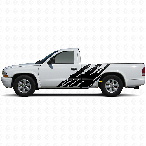 Modderspatgrafiek Deurzij Vinyl Sticker voor Dodge Dakota 1997-2004