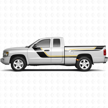 Twin Stripes Zij Vinyl Decal Kit voor Dodge Dakota 2005-2011 2