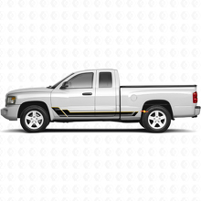 Twin Stripes Rocker Panel Vinyl Decal Kit voor Dodge Dakota 2005-2011 2