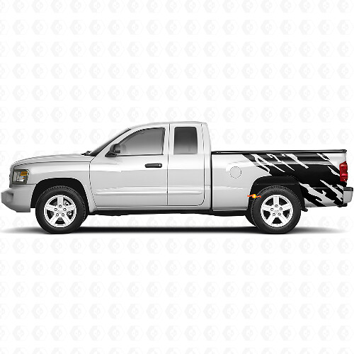 Modderspat Grafisch Achterzijde Vinyl Decal voor Dodge Dakota 2005-2011 1