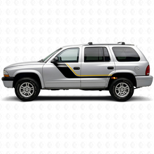 Twin Stripes Deursticker voor Dodge Durango 1998-2003 2
