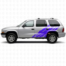 Modderspatprint Deurzij Vinyl Sticker voor Dodge Durango 1998-2003 2
