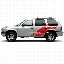 Modderspatprint Deurzij Vinyl Sticker voor Dodge Durango 1998-2003 3