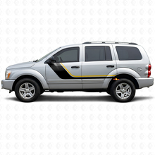 Twin Stripes Deurzijde Vinyl Sticker voor Dodge Durango 2004-2009 2