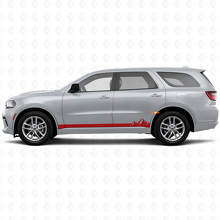 Mountains Dunne Strepen Rocker Panel Vinyl Decal voor Dodge Durango 2011+ 3