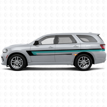 Drie-strepen deurzijvinylsticker voor Dodge Durango 2011+ 2