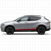 Mountains Dunne Strepen Sierlijst Vinyl Sticker voor Dodge Hornet 2023+ 3