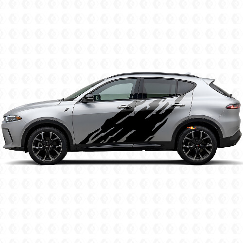 Modderspatgrafiek Deur Vinyl Sticker voor Dodge Hornet 2023+ 1