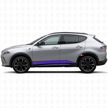 Gebogen Strepen Rocker Panel Deur Vinyl Sticker voor Dodge Hornet 2023+ 2