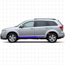 Ruitpatroon Strepen Rocker Panel Vinylstickers voor Dodge Journey 2009-2020 2