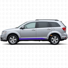 Gebogen Strepen Rocker Panel Deur Vinyl Sticker voor Dodge Journey 2009-2020 2