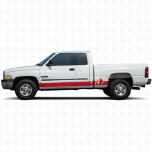 Mountains Wide Stripes Rocker Panel Vinyl Sticker voor Dodge Ram 1500 1994-2001 3