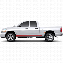 Gebogen Strepen Rocker Panel Deur Vinyl Sticker voor Dodge Ram 1500 2002-2008 3
