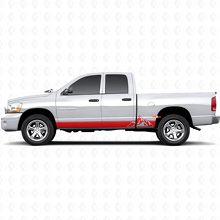 Mountains Style Strepen Rocker Panel Vinyl Sticker voor Dodge Ram 1500 2002-2008 3