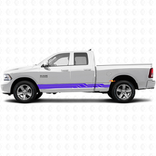 Verweven Gebogen Strepen Dorpel Vinyl Decal voor Dodge Ram 1500 2011-2018 2