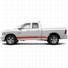Verweven Gebogen Strepen Dorpel Vinyl Decal voor Dodge Ram 1500 2011-2018 3
