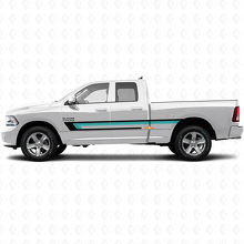 Triple Stripe Deurzijde Vinyl Sticker voor Dodge Ram 1500 2011-2018 2