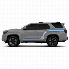 Gebogen Race Strepen Zij Vinyl Stickers Decal Voor Toyota 4Runner 3
