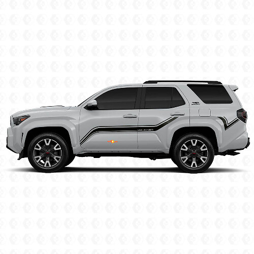 Gebogen Zijstrips Vinyl Stickers Decal Voor Toyota 4Runner 1