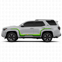 Triple racing stripes zij vinyl decal kit voor Toyota 4Runner 3
