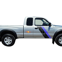 Dubbele Topografische Strepen Zijkant Vinyl Decal voor Toyota Tacoma 1995-2004 3