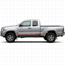 Mountains Dunne Strepen Rocker Panel Vinyl Decal voor Toyota Tacoma 2004-2015 3