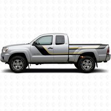 Twin Stripes Deur- en Achterzij Vinyl Decal Kit voor Toyota Tacoma 2004-2015 2