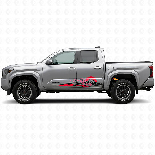 Japanse Sakura Grafische Zijkant Vinyl Sticker voor Toyota Tacoma 2023+
