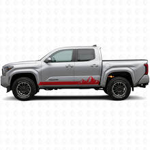 Mountains Style Strepen Rocker Panel Vinyl Decal voor Toyota Tacoma 2023+ 3
