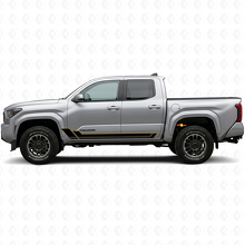 Twin Strepen Rocker Panel Vinyl Decal Kit voor Toyota Tacoma 2023+ 2