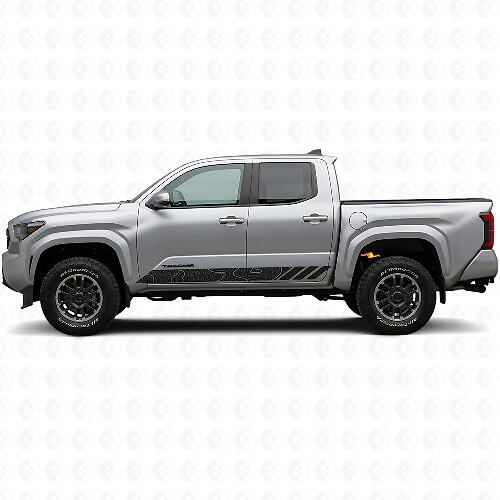Topografische Stijl Strepen Deur Vinyl Decal voor Toyota Tacoma 2023+ 1