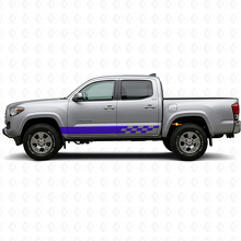 Ruitpatroon Strepen Rockerpanel Vinyl Sticker voor Toyota Tacoma 2015-2023 2